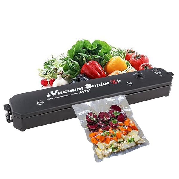 2in1 Electric Vacuum Sealer for Food Storage Home Automatic Packing Sealing Machine for Fresh Fruits, Meat and Vegetables Compact Design Storage Saver, Portable food sealer.